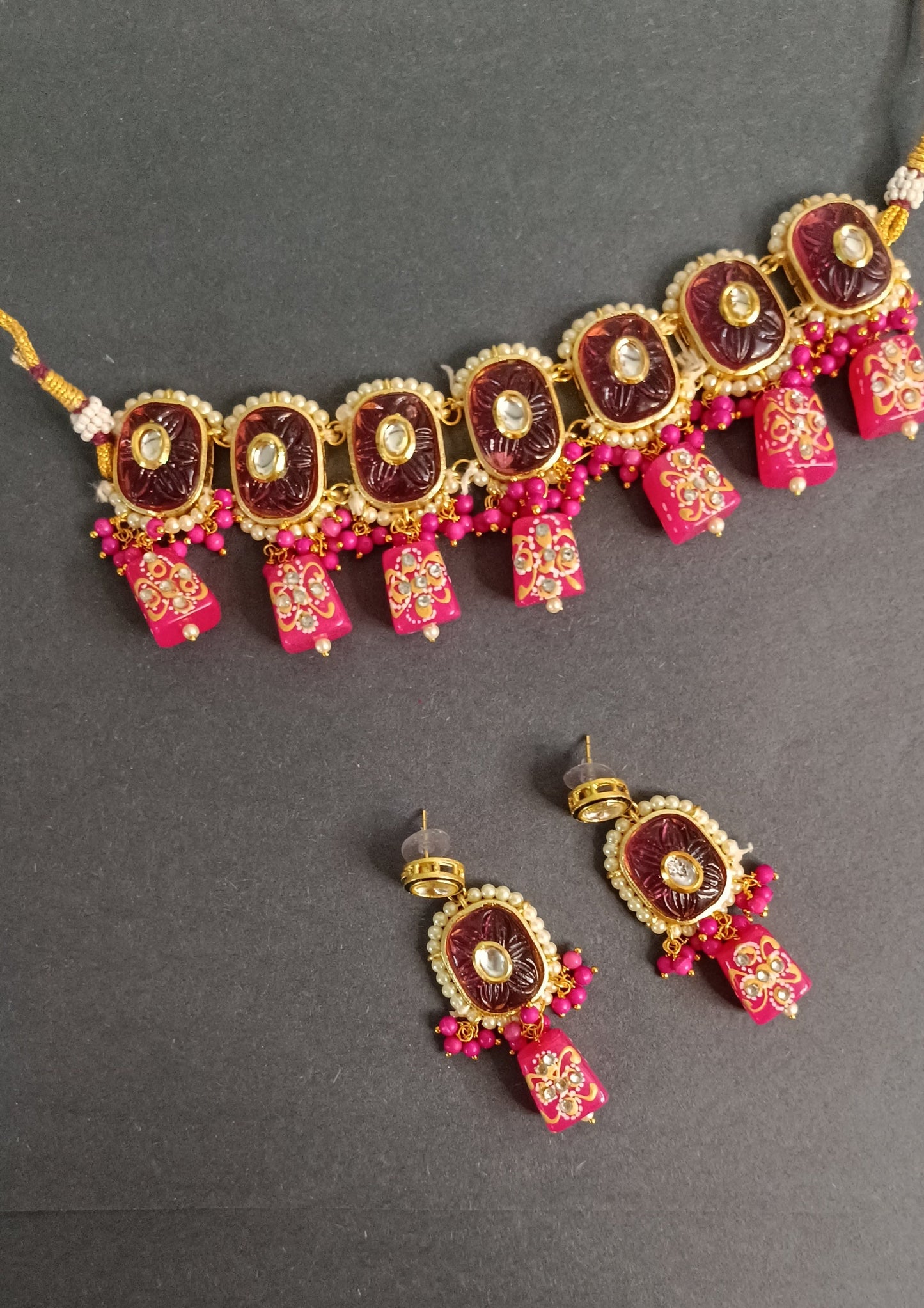 Rani Pink Ilara Necklace Set