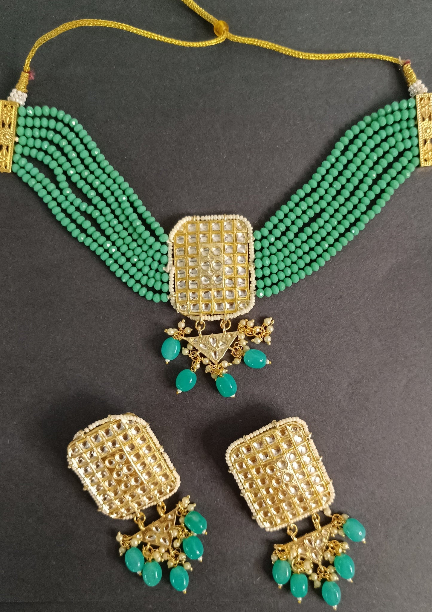 Sea Green Shanaya Necklace Set