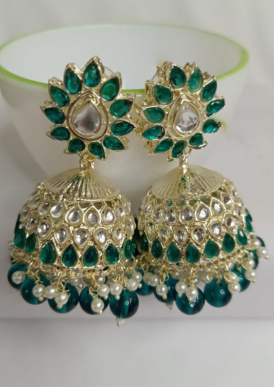 Emerald Green Vaishnavi Jhumka