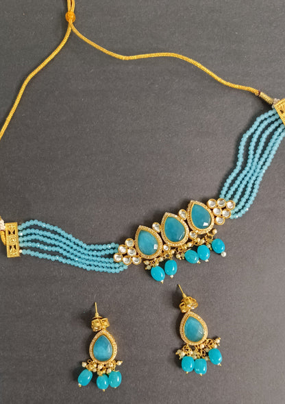 Turquoise Naira Necklace Set
