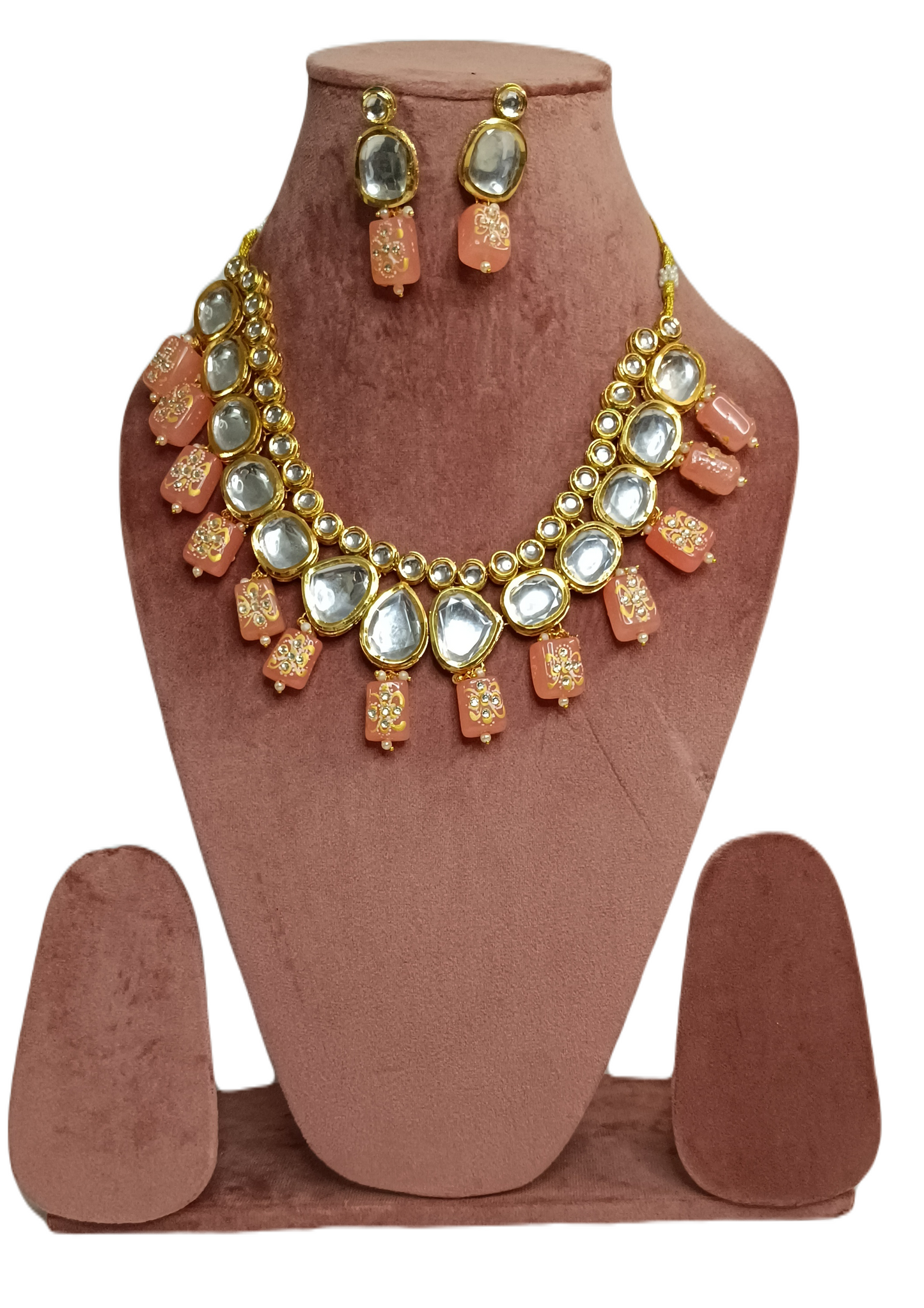 Peach Prisha Necklace Set