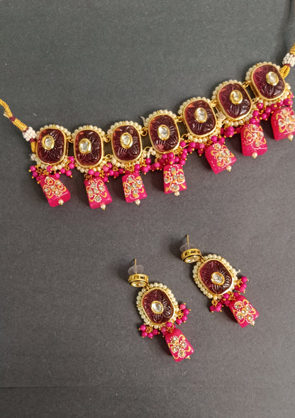 Pink Ilara Necklace Set