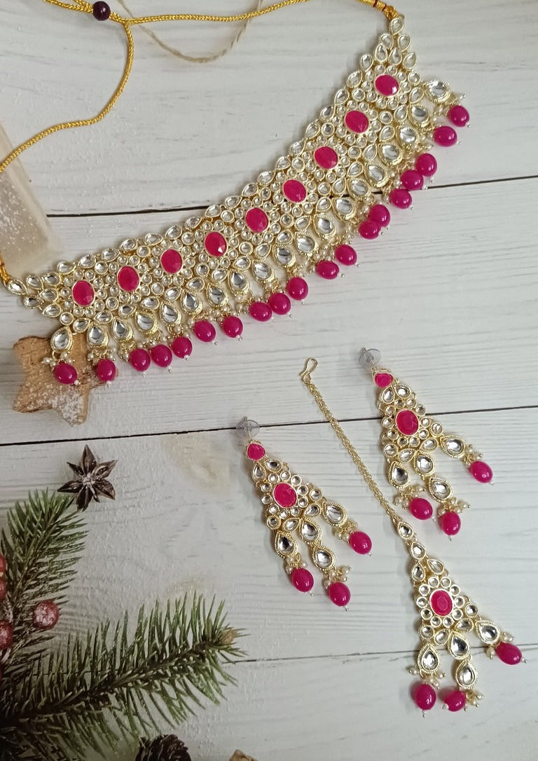 Rani Pink Necklace set