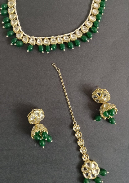 Emerald Green Niyati Necklace Set