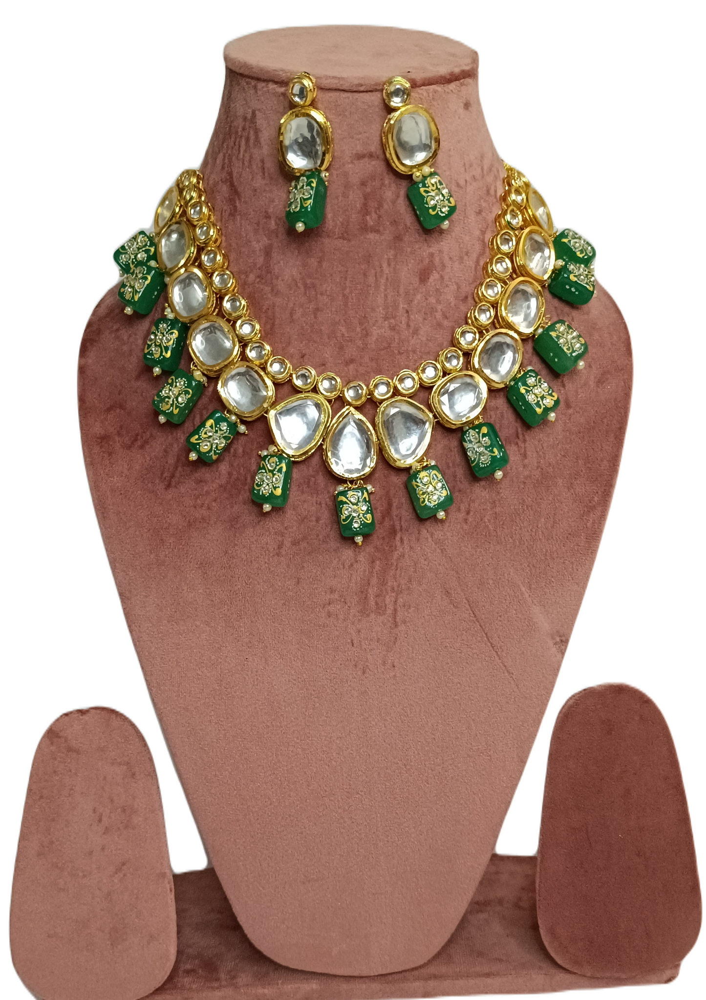 Green Prisha Necklace Set