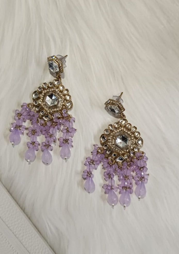 Aanvi Lavender  Earrings